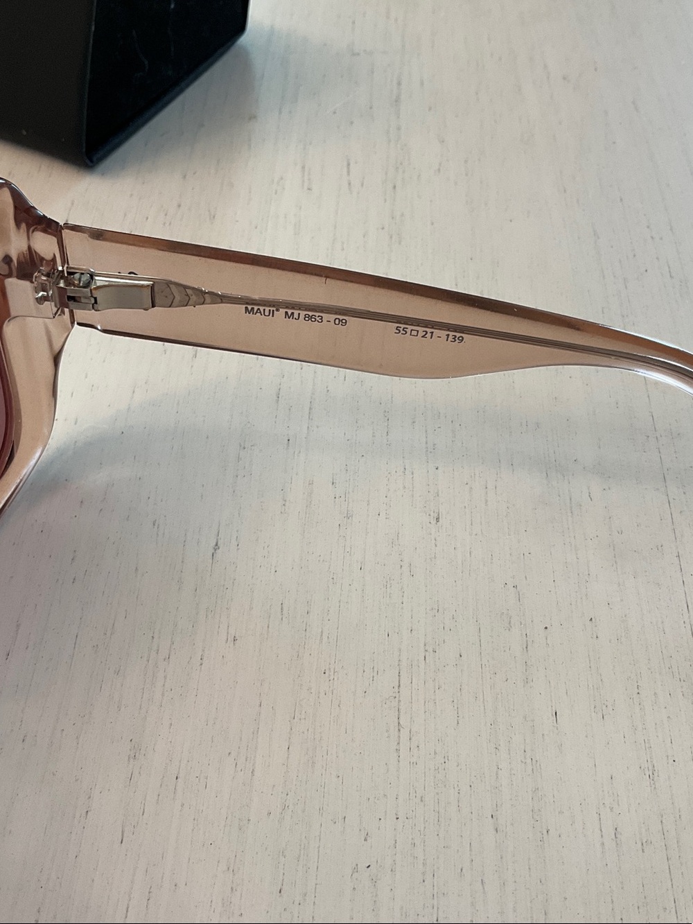 Maui Jim “two step” Women's Transparent pink Sunglasses - Picture 6 of 7